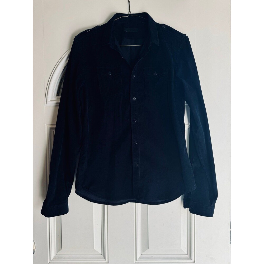 Burberry Prorsum Corduroy Cotton Button Shirt